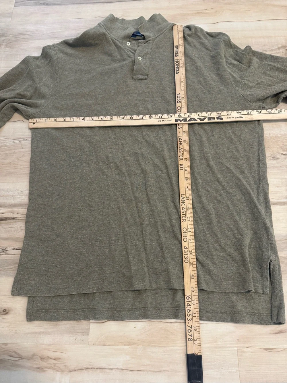 Ralph Lauren Polo Long-Sleeve Olive Green Polo Shirt